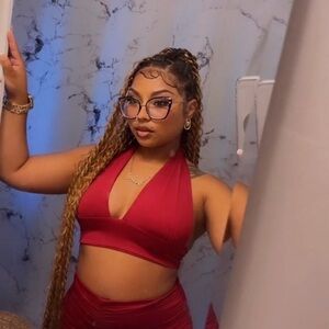 Windsor Red Skirt Set